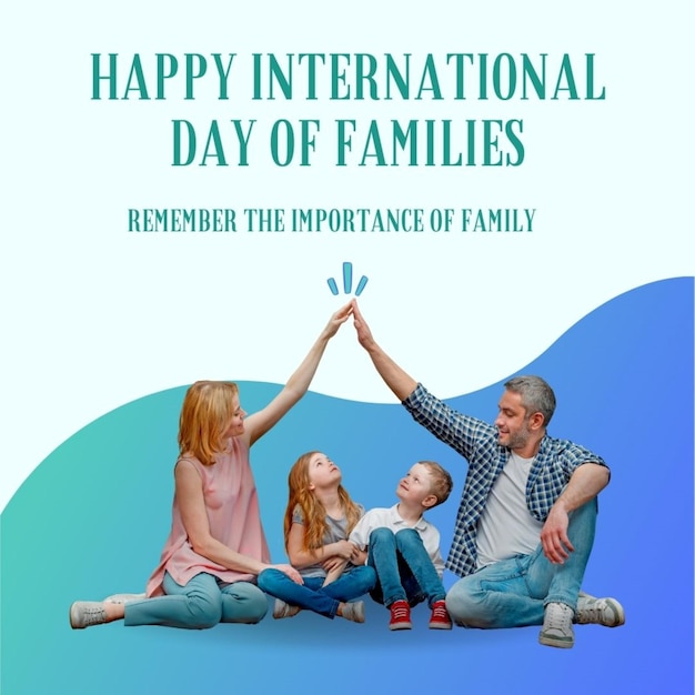 Ein Poster für den Internationalen Tag der Familie