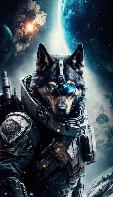 Ein Poster für den Weltraumhund.