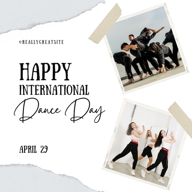 ein Poster für ein Konzert namens International International Dance