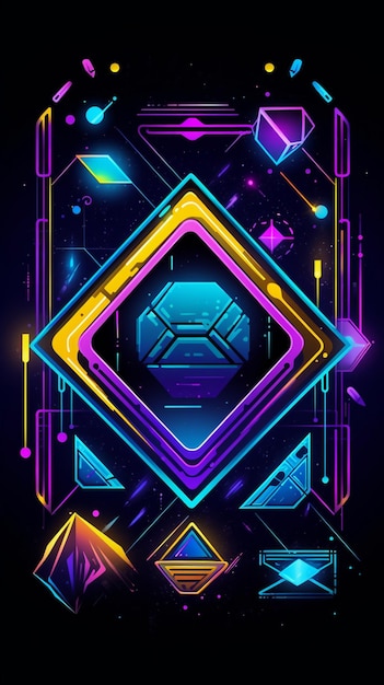 Ein Poster für ein Neondesign namens Neon.