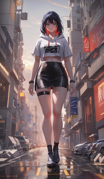 Ein Poster für eine Anime-Figur aus dem Film.