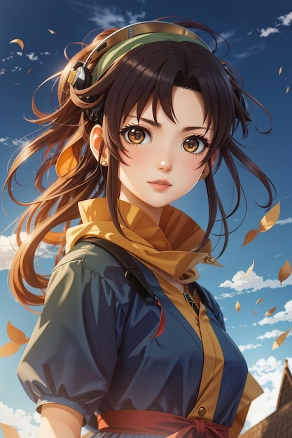 ein Poster für eine Anime-Figur namens Anime Girl
