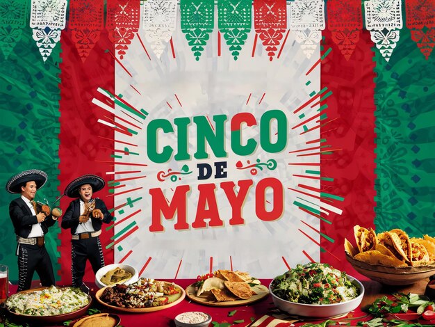 Ein Poster für eine Feier Cinco de Mayo Festive Celebration