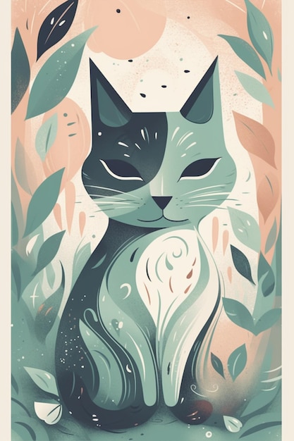 Ein Poster für eine Katze namens Cat.