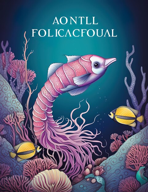 ein Poster für einen Fisch namens "Stop Coral".