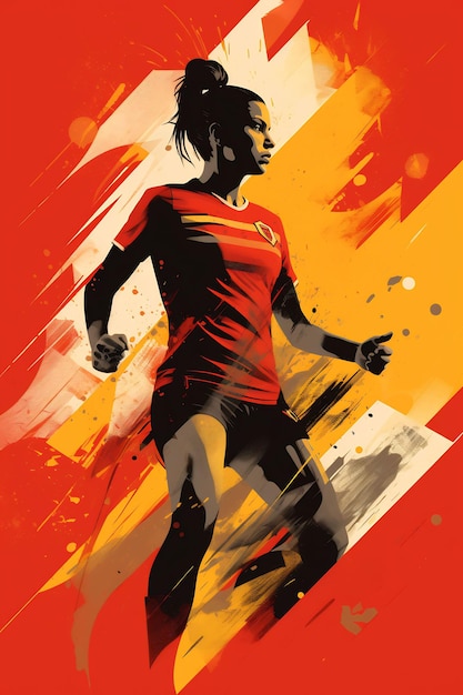 ein Poster für einen Fußballspieler aus der Serie