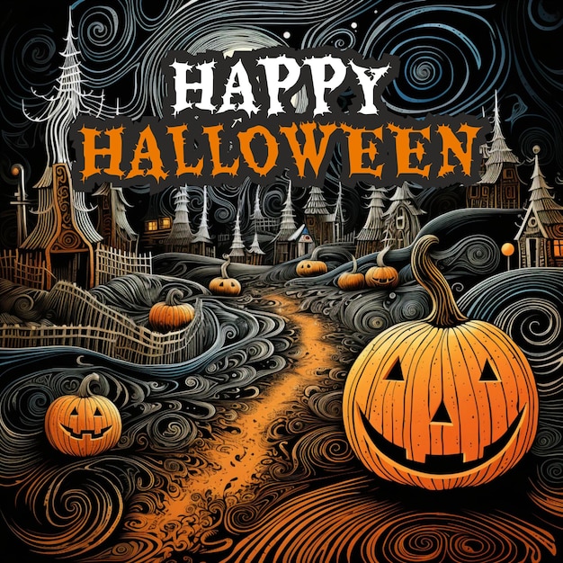 Ein Poster für Halloween