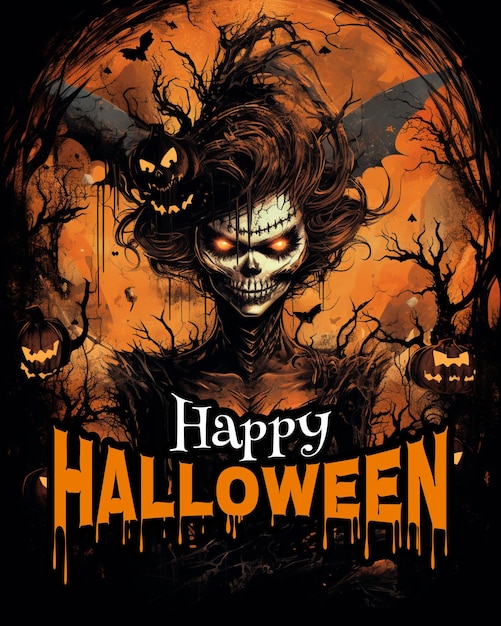 Ein Poster für Halloween