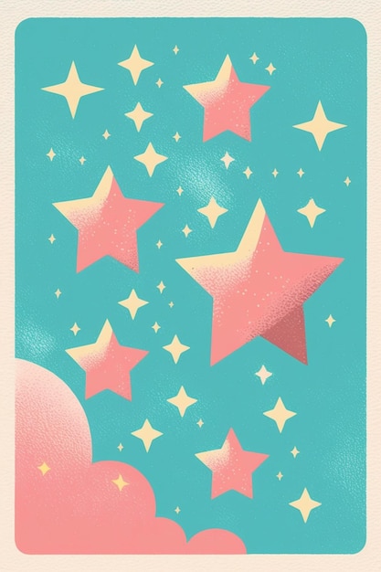 Ein Poster mit der Aufschrift „Sterne“.