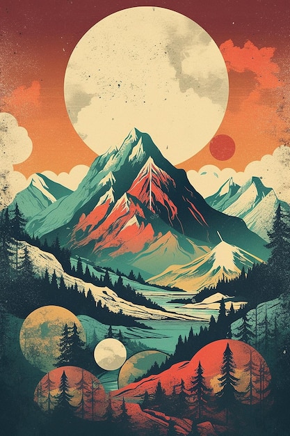 Ein Poster zum neuen Poster des Spiels zeigt eine Berglandschaft mit einem Planeten und einem Planeten.