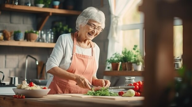 Foto ein professionelles kochmodell zum kochen auf weißem hintergrund isoliert