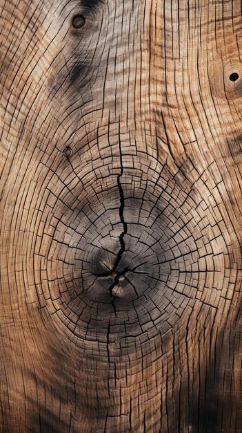Ein Querschnitt eines Holzstammes