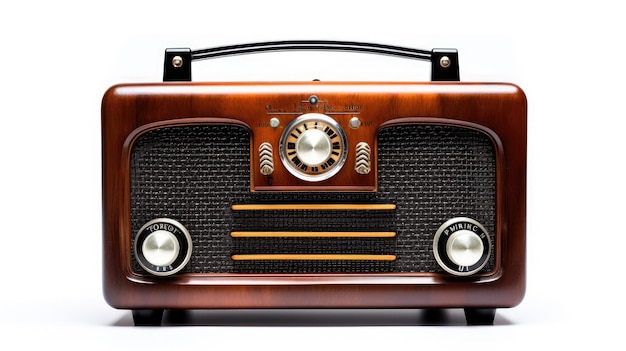 ein Radio, auf dem das Wort Radio steht