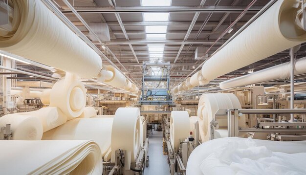 Foto ein raum mit einer großen anzahl von rohren und einer großen industriellen maschine mit den buchstaben nein