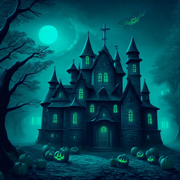 Ein realistischer Halloween-Hintergrund