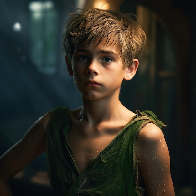 Foto ein realistisches bild von peter pan