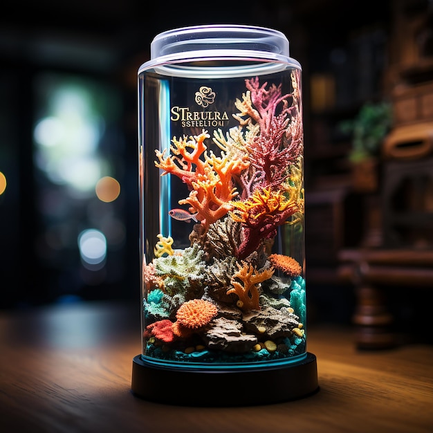 Ein realistisches Meeres-Aquarium