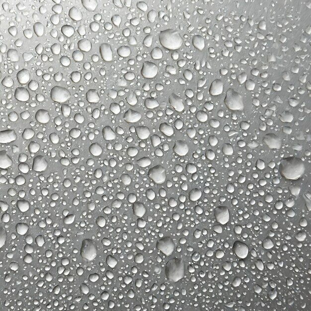 ein Regendropfen auf einem Fenster mit einem Fenster, auf dem Regendrops sind
