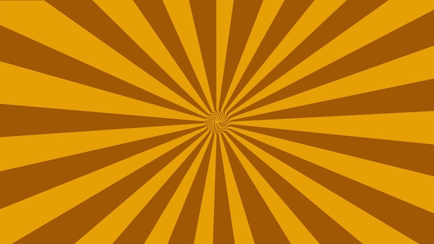 Ein retro-Sonnenaufbruch-Hintergrund in orange- und gelbfarbenen Farbtönen