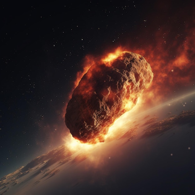 Ein riesiger Asteroid droht mit der Erde zu kollidieren.