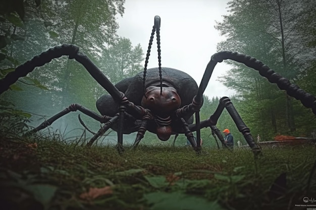 Ein riesiger Käfer im Wald