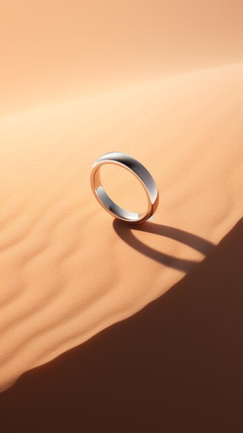 ein Ring auf Sand