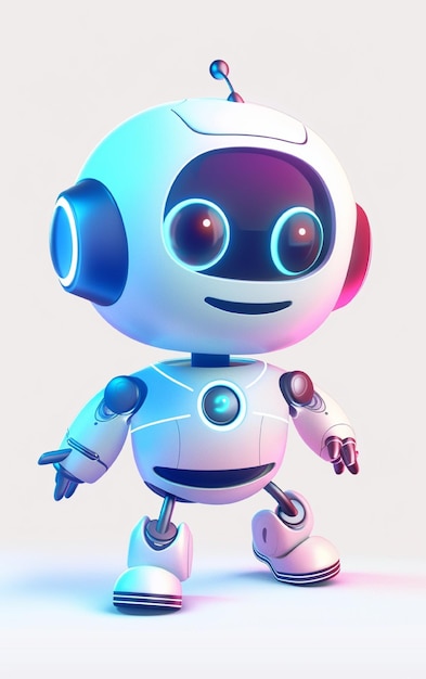 ein Roboter, auf dem das Wort Roboter steht