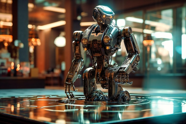 Ein Roboter-Business-Tycoon, der die Branche regiert