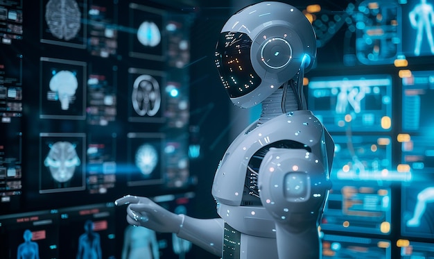 ein Roboter mit der Nummer h drauf