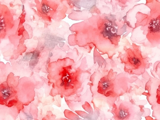 Ein rosa Blumenhintergrund mit Aquarellen.