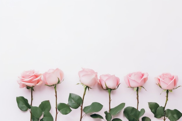 ein rosa Blumenrahmen auf rosa Hintergrund