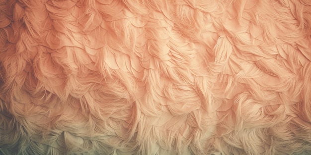 Ein rosa flauschiger Teppich mit dem Wort „Pom“ darauf.