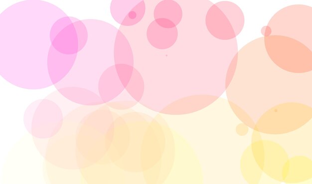 Ein rosa-gelber Hintergrund mit Kreisen in der Mitte.
