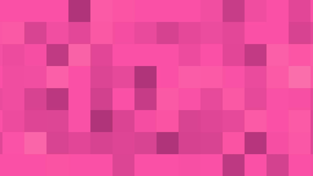 ein rosa Hintergrund mit Quadraten in verschiedenen Farben.