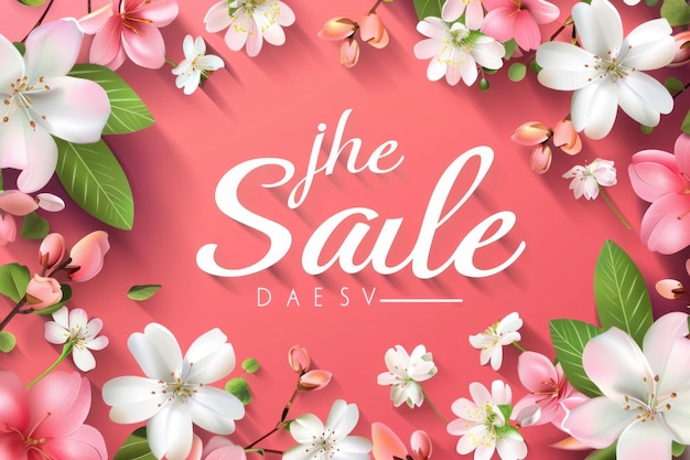 ein rosa Plakat mit einem rosa Hintergrund, auf dem der Verkauf des Verkaufs steht