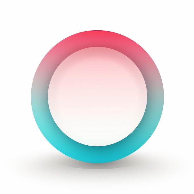 ein rosa und blauer Kreis auf weißem Hintergrund