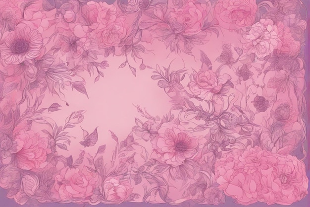 ein rosa und rosa Blumenmuster von Person Cute Aesthetic Wallpapers Images