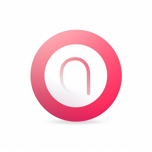 ein rosa-weißes Logo mit dem Buchstaben a darin