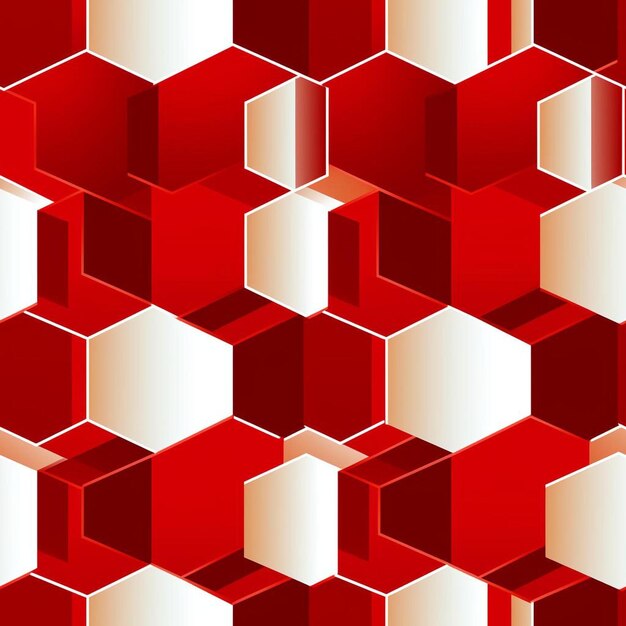 Ein rot-weißer Hintergrund mit einem rot-weißen geometrischen Muster.