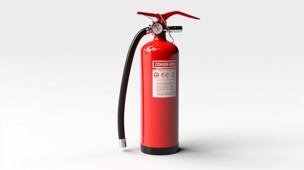 Ein roter Feuerlöscher mit dem Wort CO2 darauf