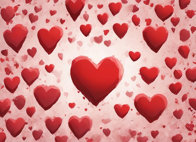 Ein roter Herz im Hintergrund der Liebe