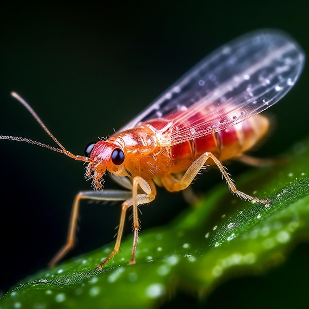 Ein roter Käfer