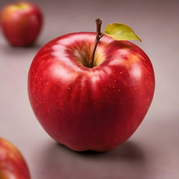 Ein roter, saftiger, reifer Apfel, der zu genießen ist