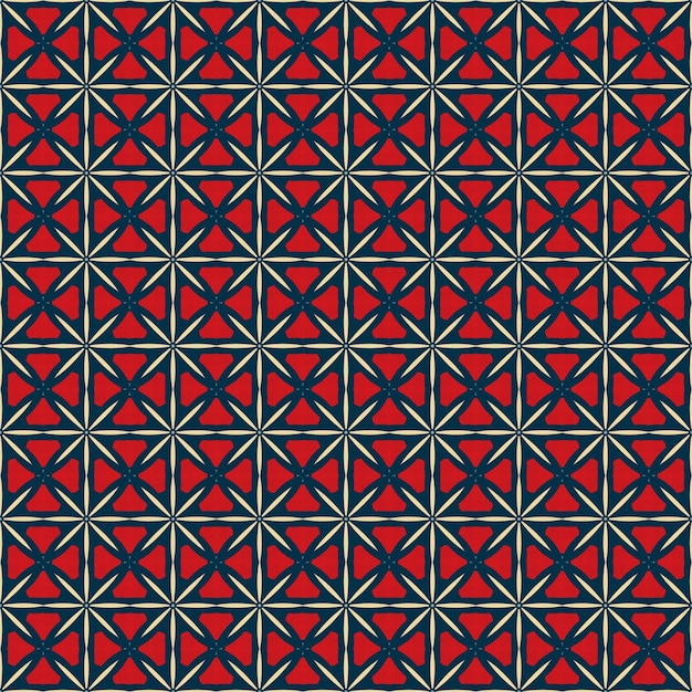 Ein roter und grüner Hintergrund mit einem Muster aus Dreiecken und Linien.