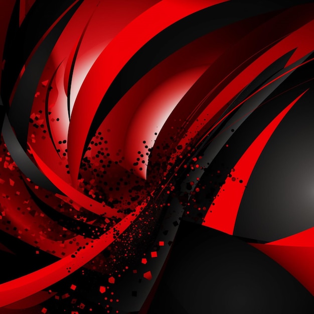 Ein roter und schwarzer Hintergrund mit einem schwarzen Hintergrund und roten Streifen.