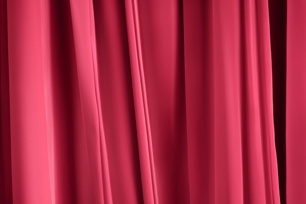 ein roter Vorhang mit dem Wort darauf