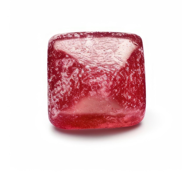 Ein roter Würfel, der von der Firma Red Gummy hergestellt wird.