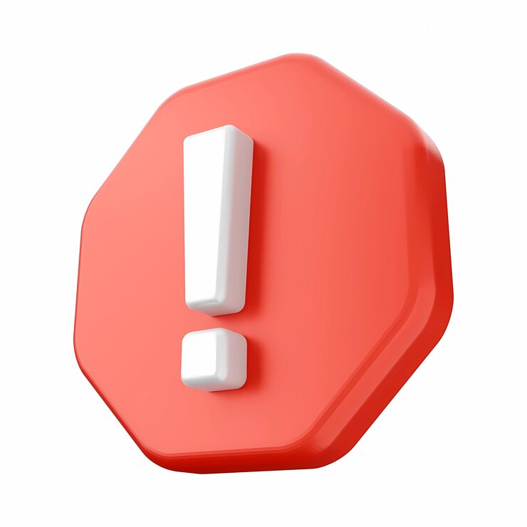 ein rotes Stoppschild mit einem Warnschild