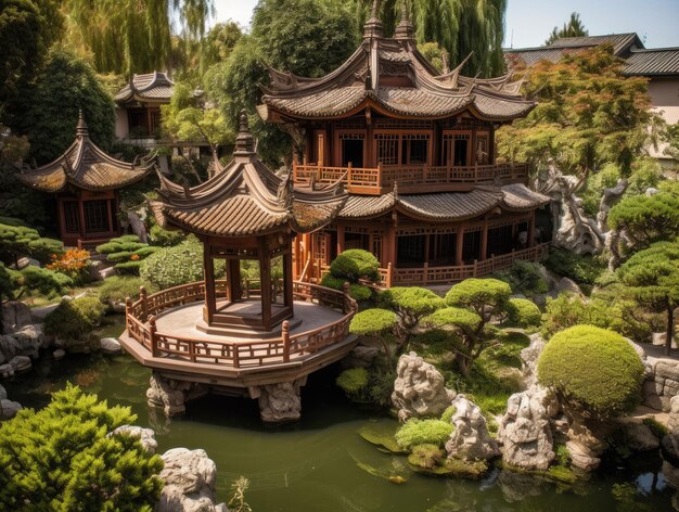 ein ruhiger chinesischer Garten