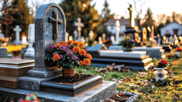 Ein ruhiger Memorial Day-Morgen auf dem Nationalfriedhof